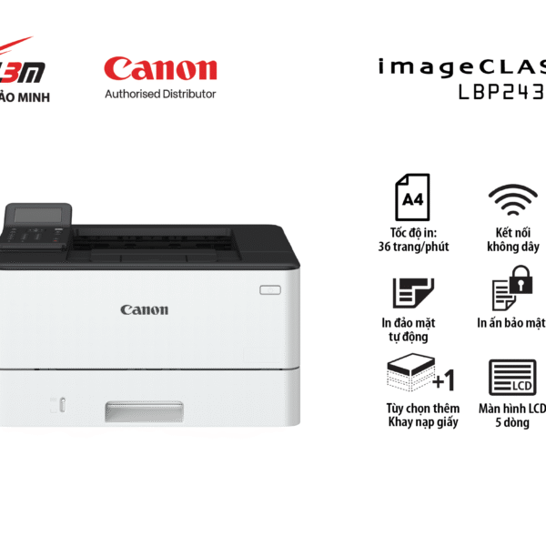 máy in 2 mặt tự động Canon LBP-243DW